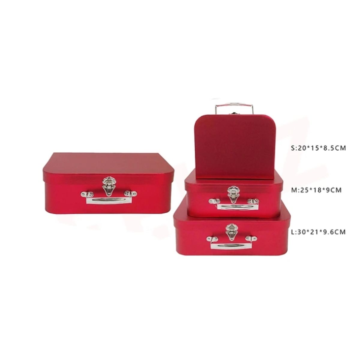 GENERICO - Caja De Regalo Candy Bar Rojo