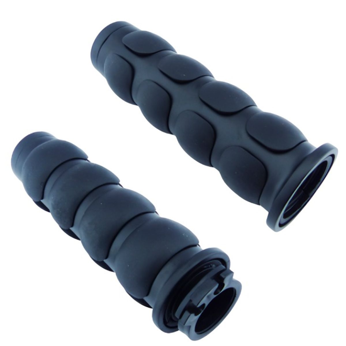 OEM - MANILLAR  MOTO CHOPPER CROMADO CON CAUCHO NEGRO ALTA CALIDAD