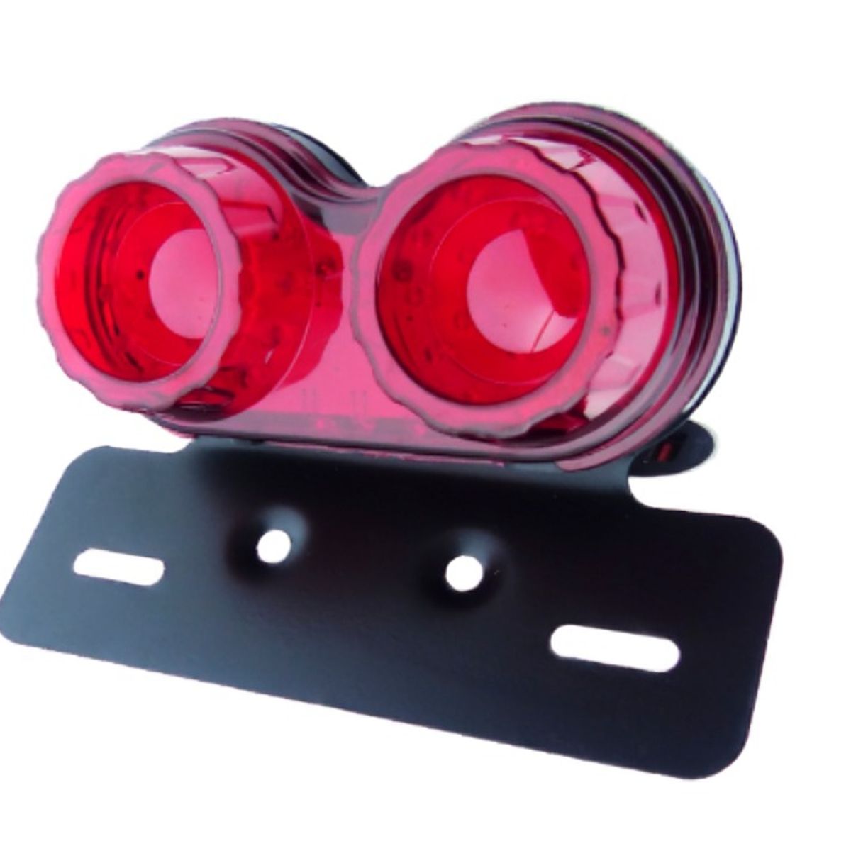 OEM - LUZ DE FRENO Y GIRO PARA MOTO CON SOPORTE REDONDO 12 VOLT