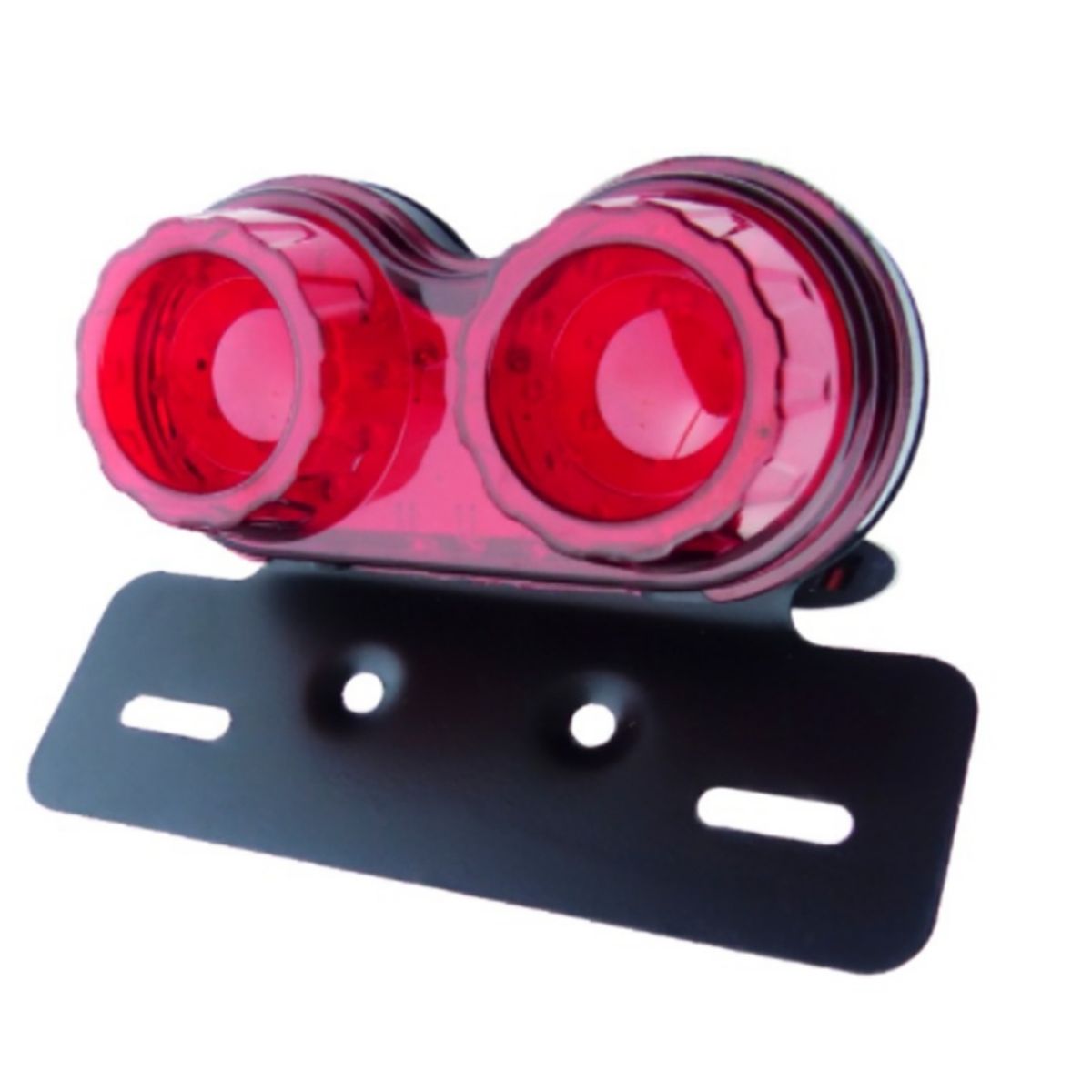 OEM - LUZ DE FRENO Y GIRO PARA MOTO CON SOPORTE REDONDO 12 VOLT