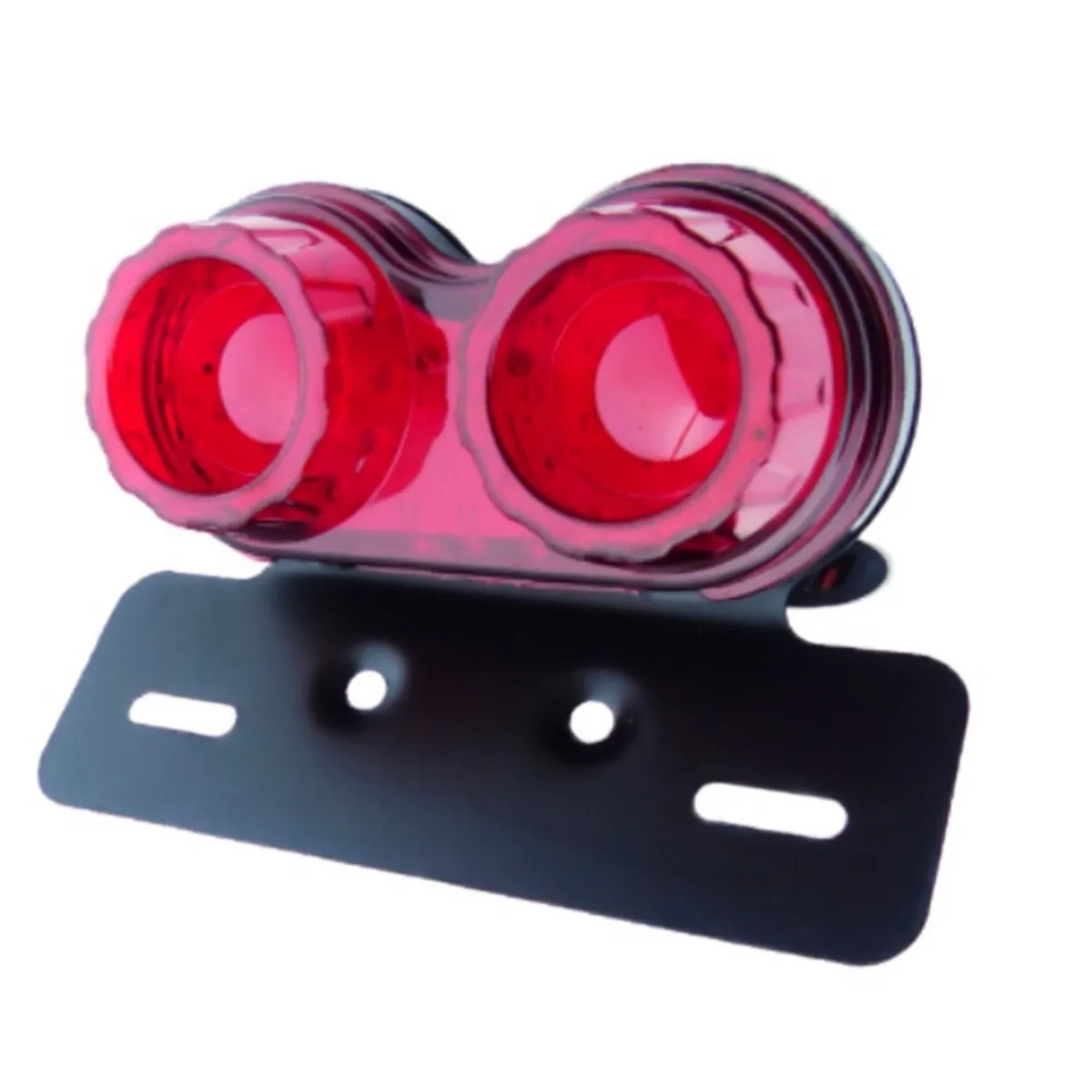 OEM - LUZ DE FRENO Y GIRO PARA MOTO CON SOPORTE REDONDO 12 VOLT