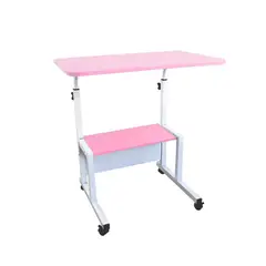 GENERICO - Escritorio Mesa Doble Movil Ajustable Rosa