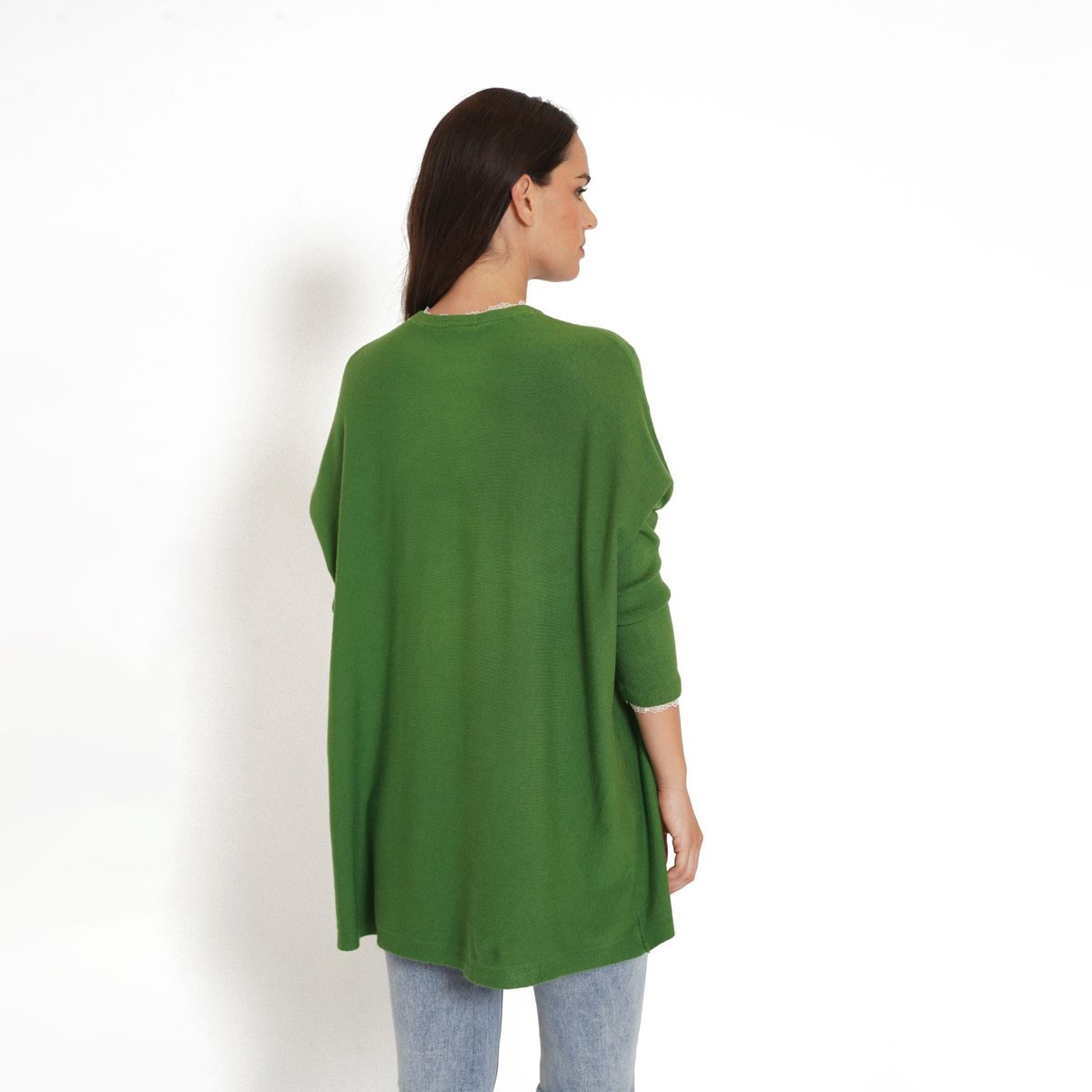 GUINDA - Sweater con Broderie Trayo GUINDA