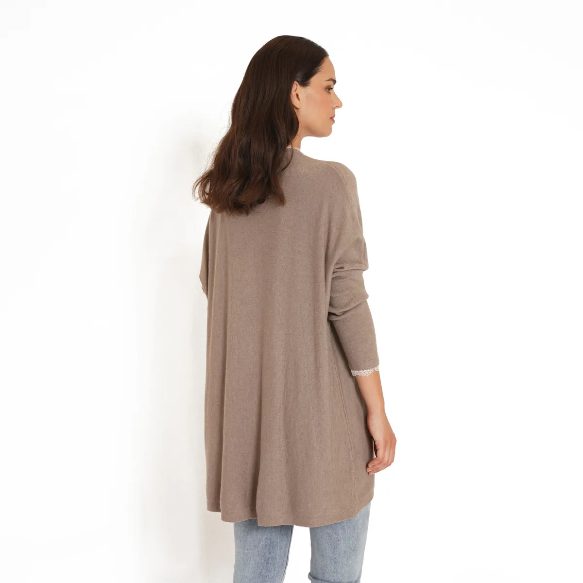 GUINDA - Sweater con Broderie Trayo GUINDA