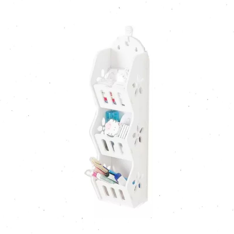 GENERICO - Estante Colgante Repisa De Pared 3 Niveles Almacenamiento Color Blanco