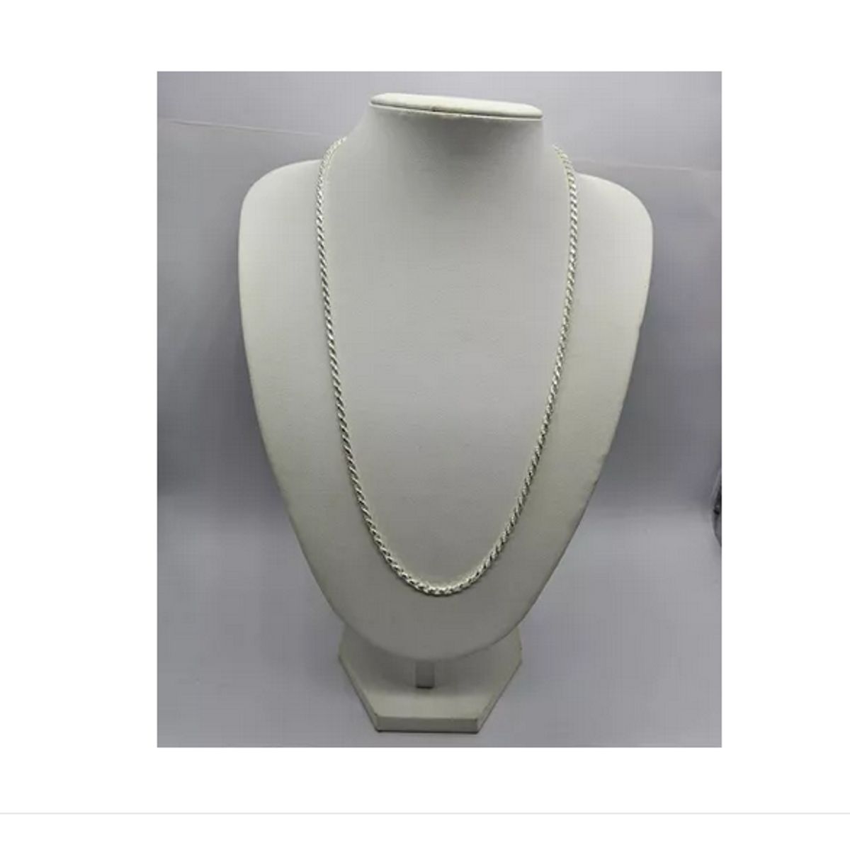 GENERICO - Cadena Hombre Turbillon Plata Italiana 925 - 60 Cm