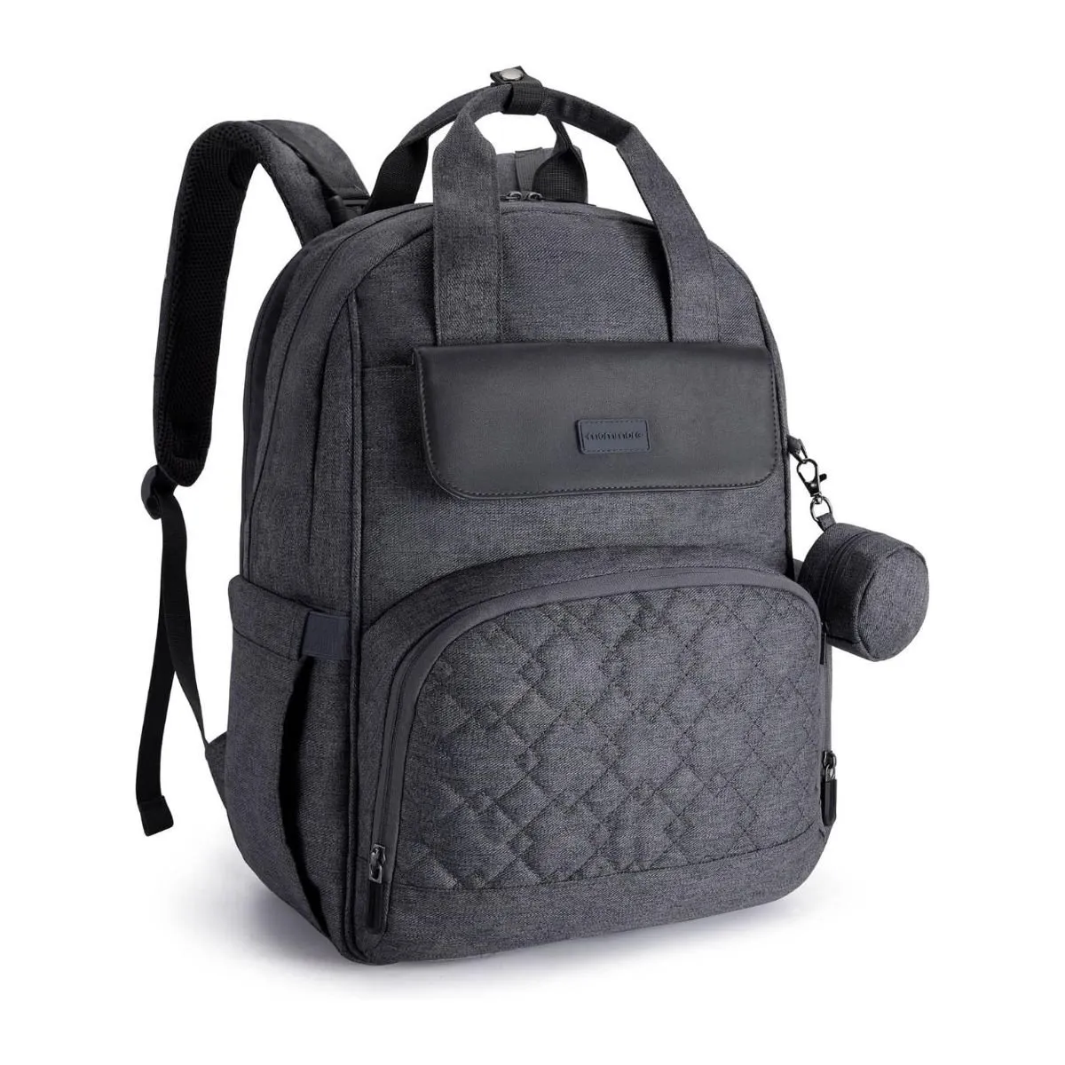 MOMMORE - Mommore Mochila Pañalera de Viaje Grande 20L - Gris Oscuro