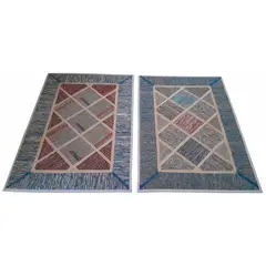 GENERICO - Bajada de Cama PatchWork Par 92 X 63 de Persa Iran
