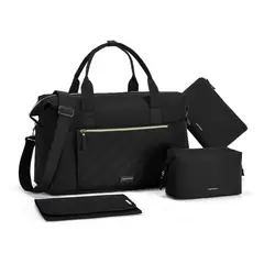 MOMMORE - Bolso Maternal para Hospital Set 4 Piezas 39L - Negro