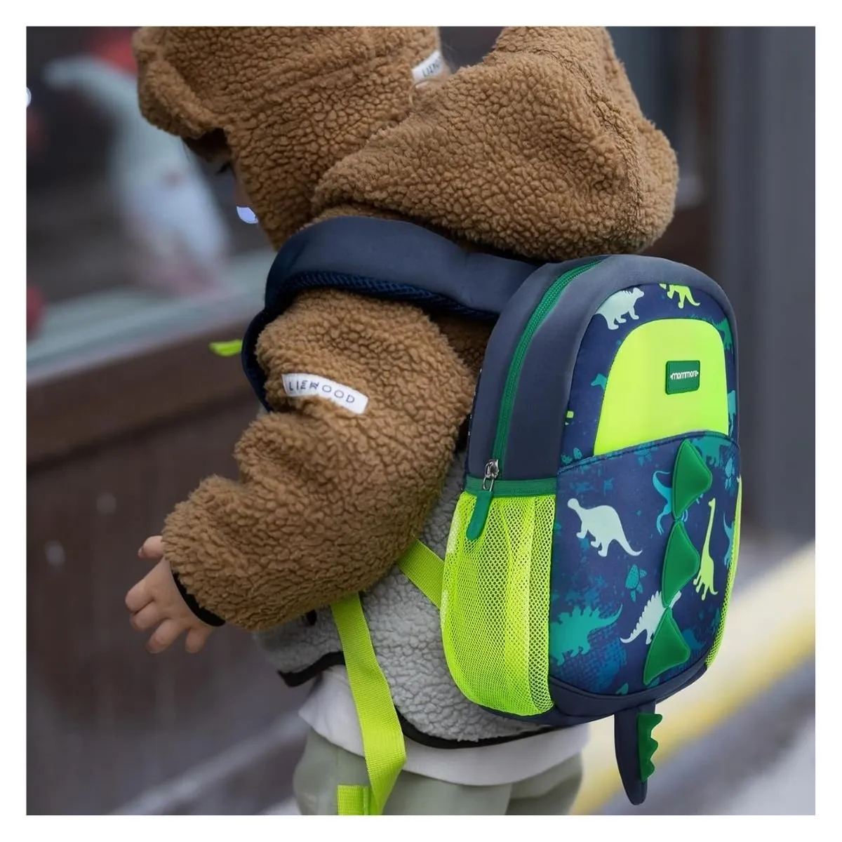 MOMMORE - Mommore Mochila para Niños Dinosaurio 6L - Verde