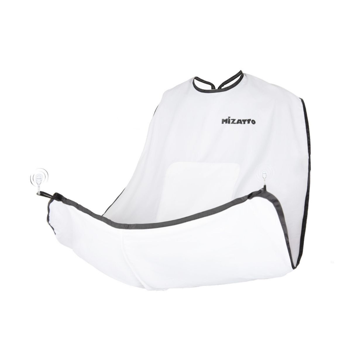 GENERICO - SC Home Capa Delantal para Corte de Barba Afeitado - Blanco