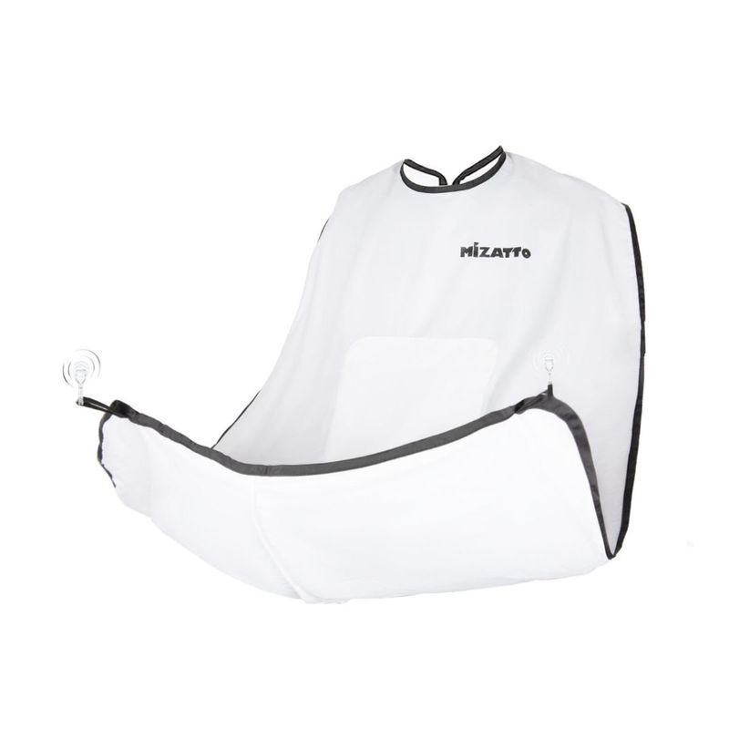 GENERICO - SC Home Capa Delantal para Corte de Barba Afeitado - Blanco