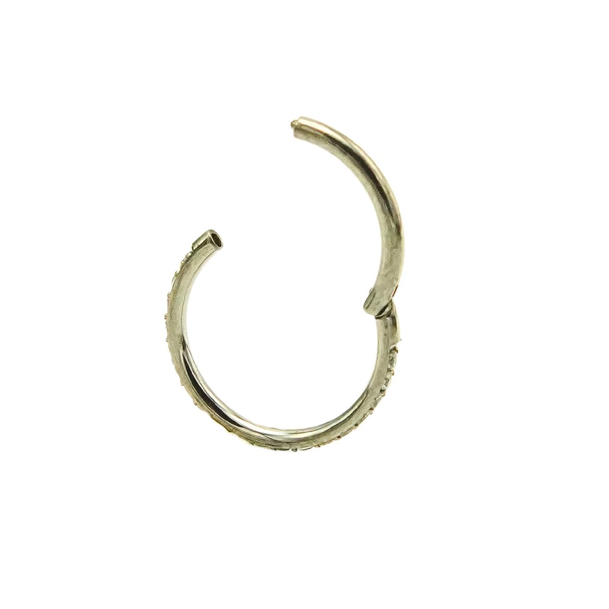 ELBAULDEJUMA - Piercing Septum 10mm Oreja Zirconias 16g Titanio Astm F136