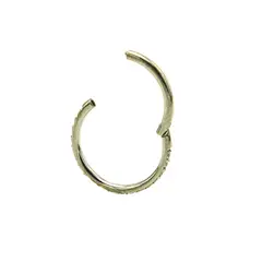 ELBAULDEJUMA - Piercing Septum 10mm Oreja Zirconias 16g Titanio Astm F136