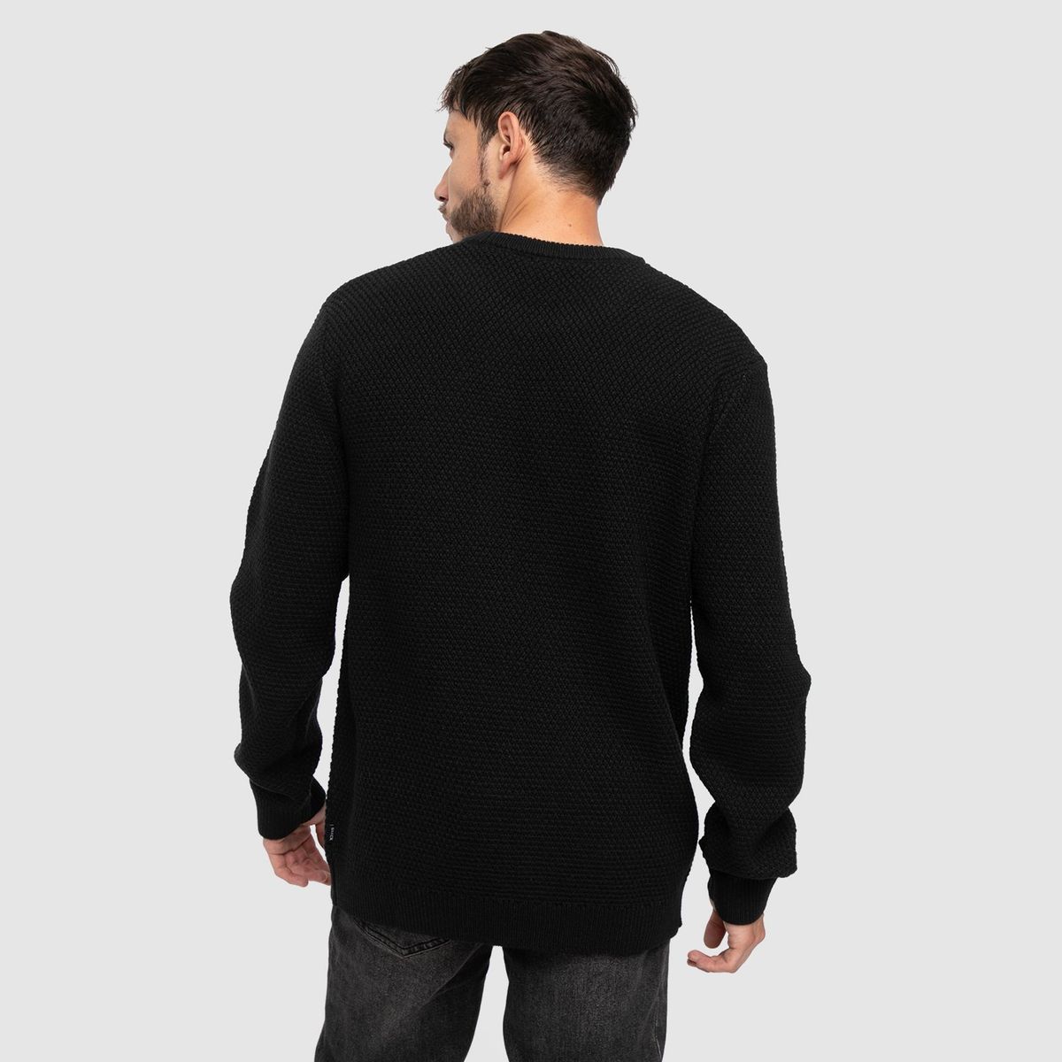 BLACK - Sweater Mixed Braided  Black Bubba