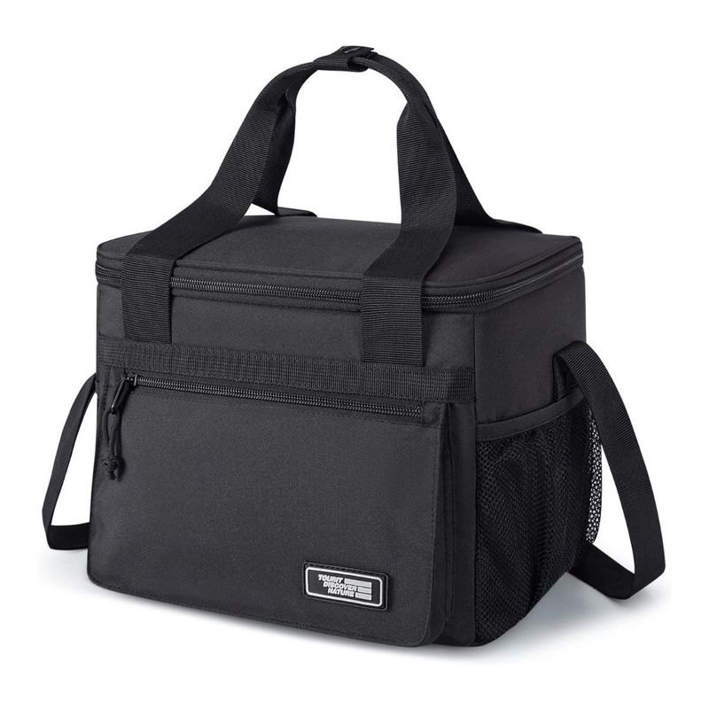 TOURIT - Tourit Cooler Bag Lonchera Grande 14L 24 Latas -Negro