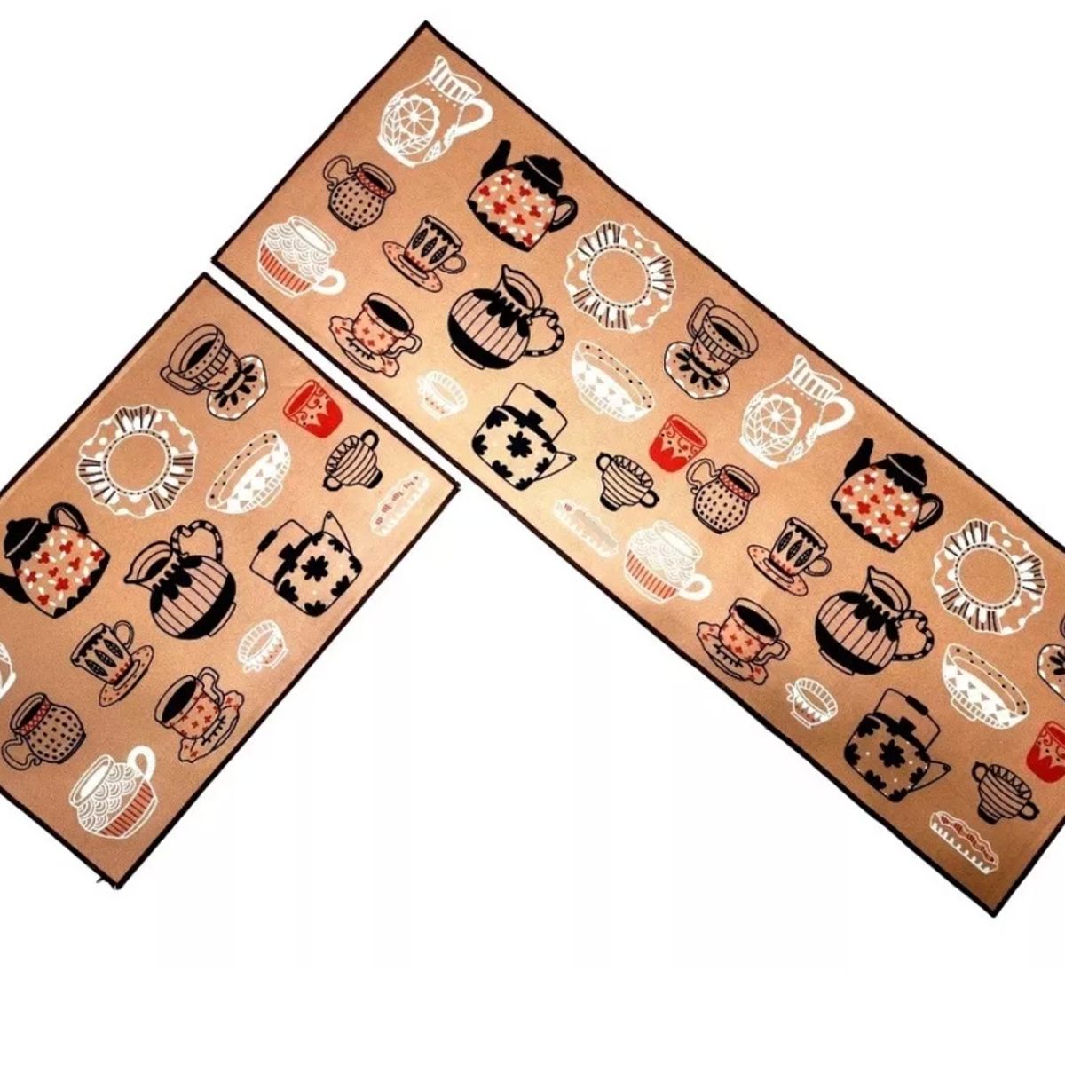 GENERICO - Alfombra Para Cocina Piso Baño Antideslizante Set 2 En 1