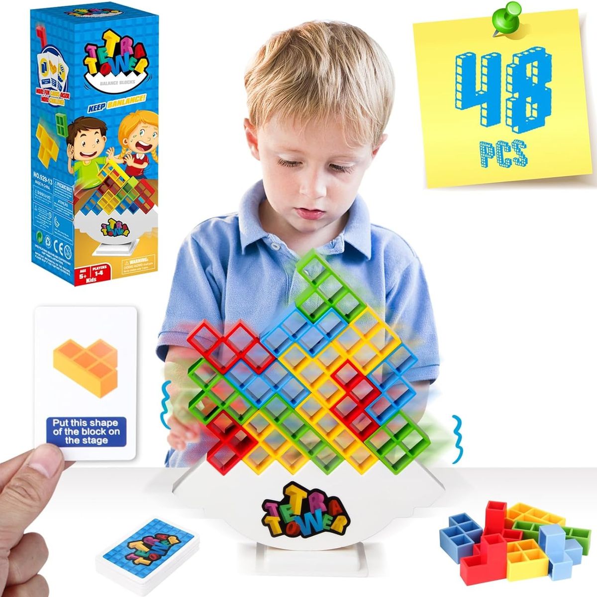 GENERICO - Tetris de equilibrio 48 piezas Tetra Tower