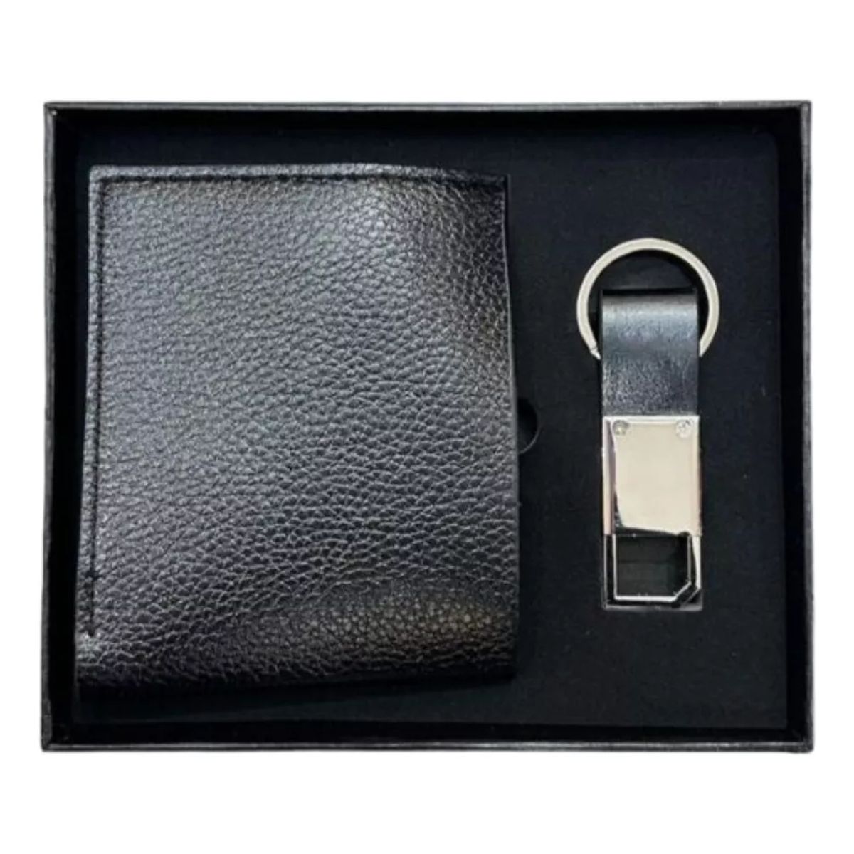 GENERICO - Cartera Billetera Vintage De Cuero Con Accesorio Llavero