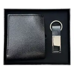 GENERICO - Cartera Billetera Vintage De Cuero Con Accesorio Llavero