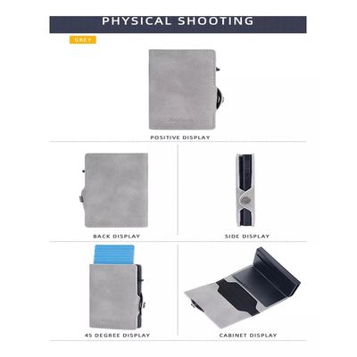 Imagen 2 del producto Billetera Tarjetero Cuero Hombre Minimalista