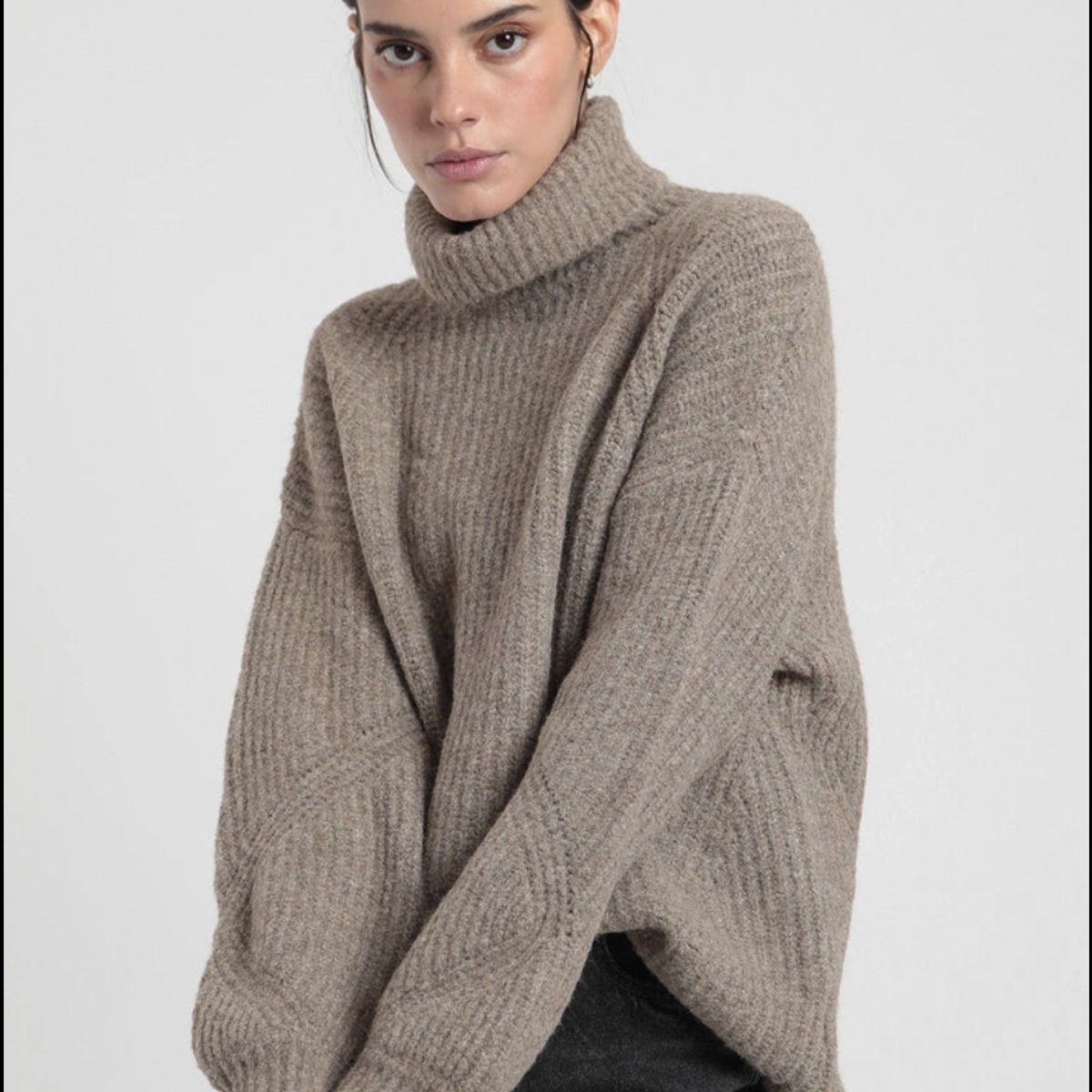 FROENS - Chaleco mujer Margot camel - Poliéster reciclado