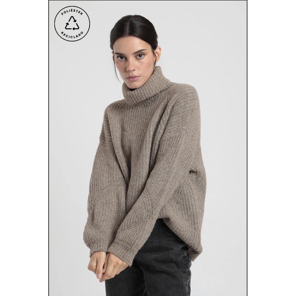 FROENS - Chaleco mujer Margot camel - Poliéster reciclado