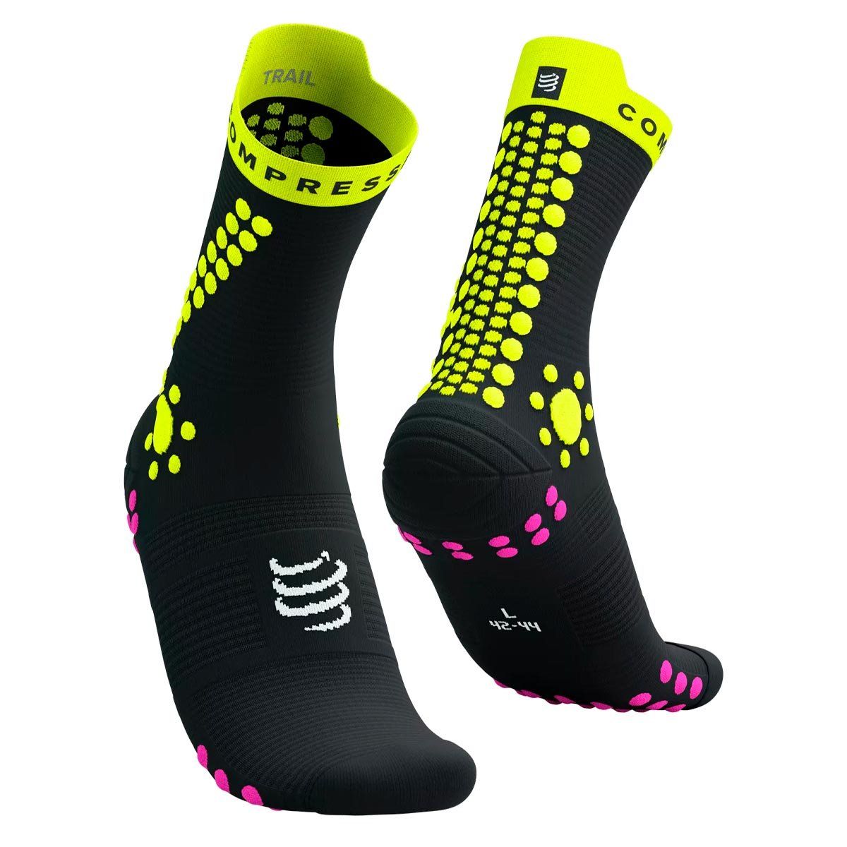 COMPRESSPORT - Calcetín Pro Racing v4.0 Trail Black