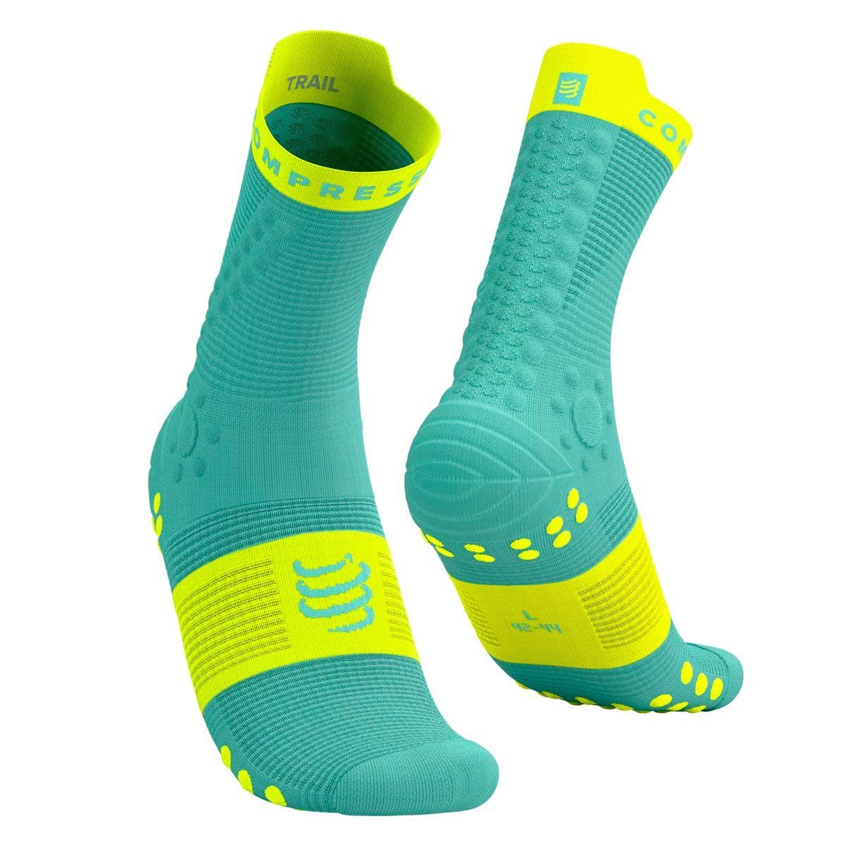 COMPRESSPORT - Calcetín Pro Racing v4.0 Trail Menta
