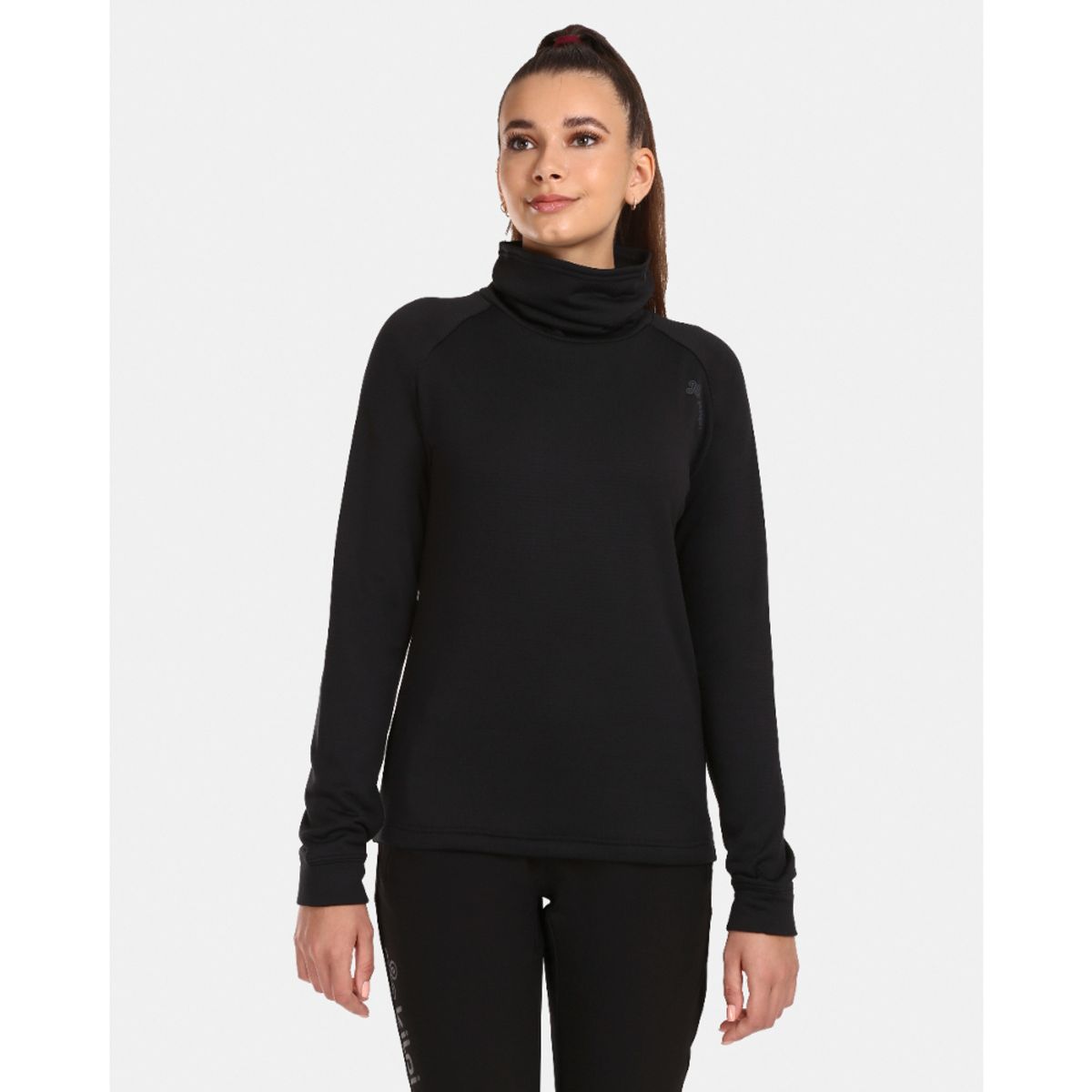 KILPI - Poleron Mujer Rolo-W Negro Kilpi
