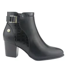 CHALADA - Botin Mujer Negro Casual Costa-2