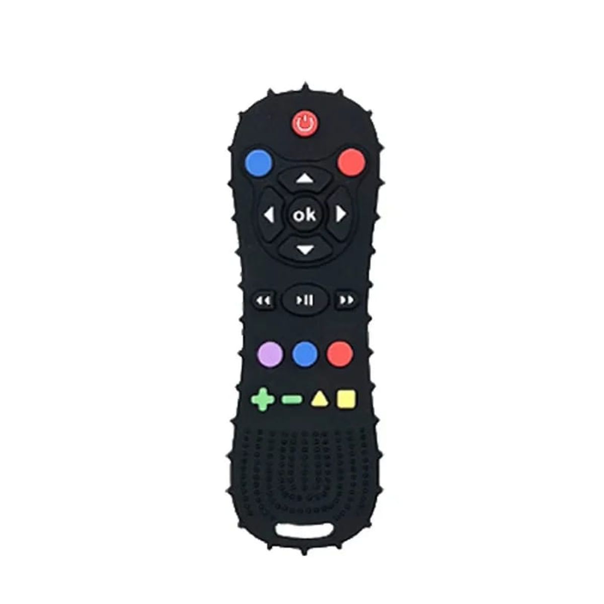 OEM - MORDEDOR DE SILICONA DISEÑO CONTROL REMOTO NEGRO