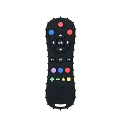 OEM - MORDEDOR DE SILICONA DISEÑO CONTROL REMOTO NEGRO