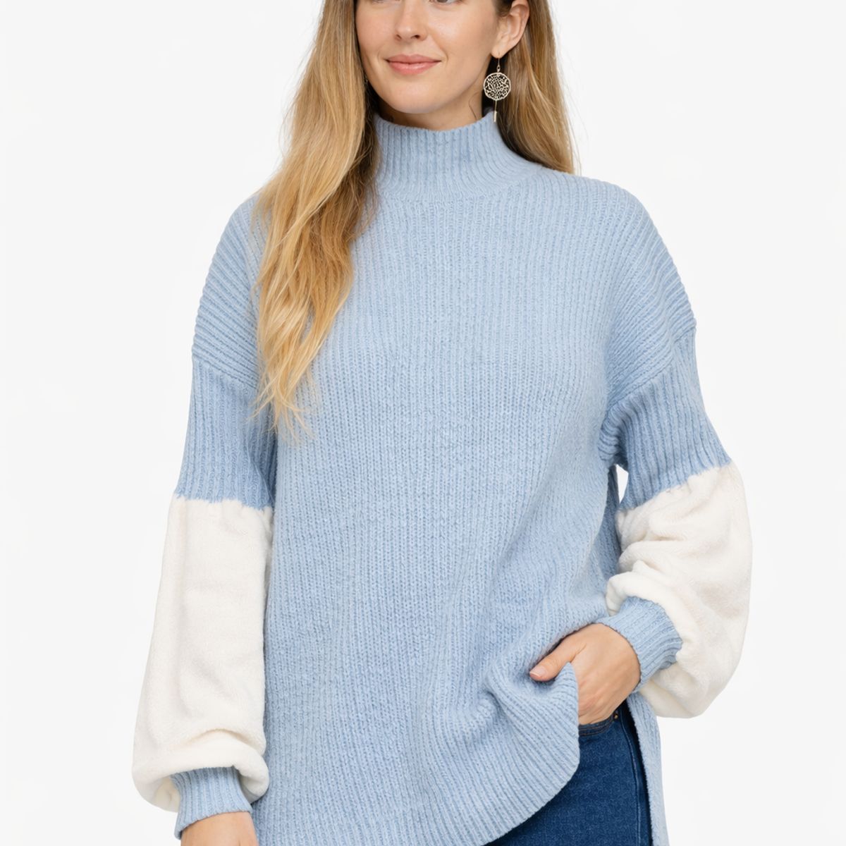 LA MONA LUISA - Chaleco Grecia Celeste - La Mona Luisa