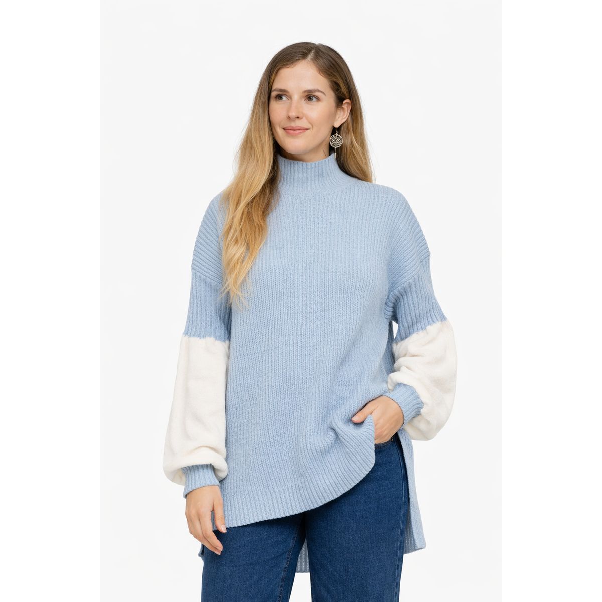 LA MONA LUISA - Chaleco Grecia Celeste - La Mona Luisa