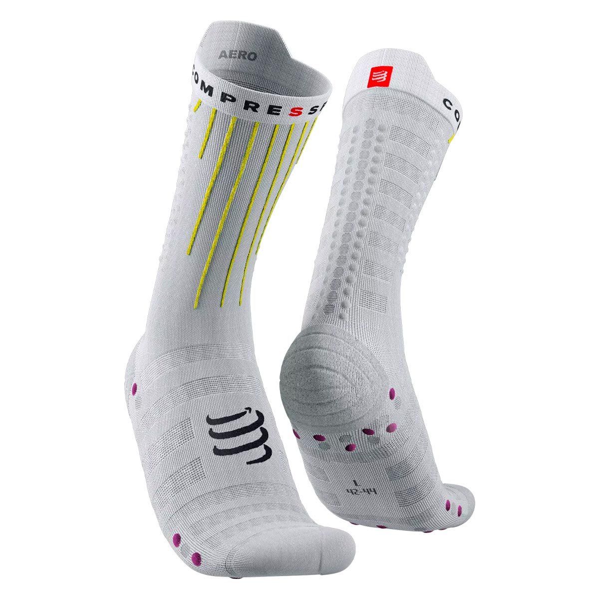 COMPRESSPORT - Calcetín Aero Socks Bike Blanco