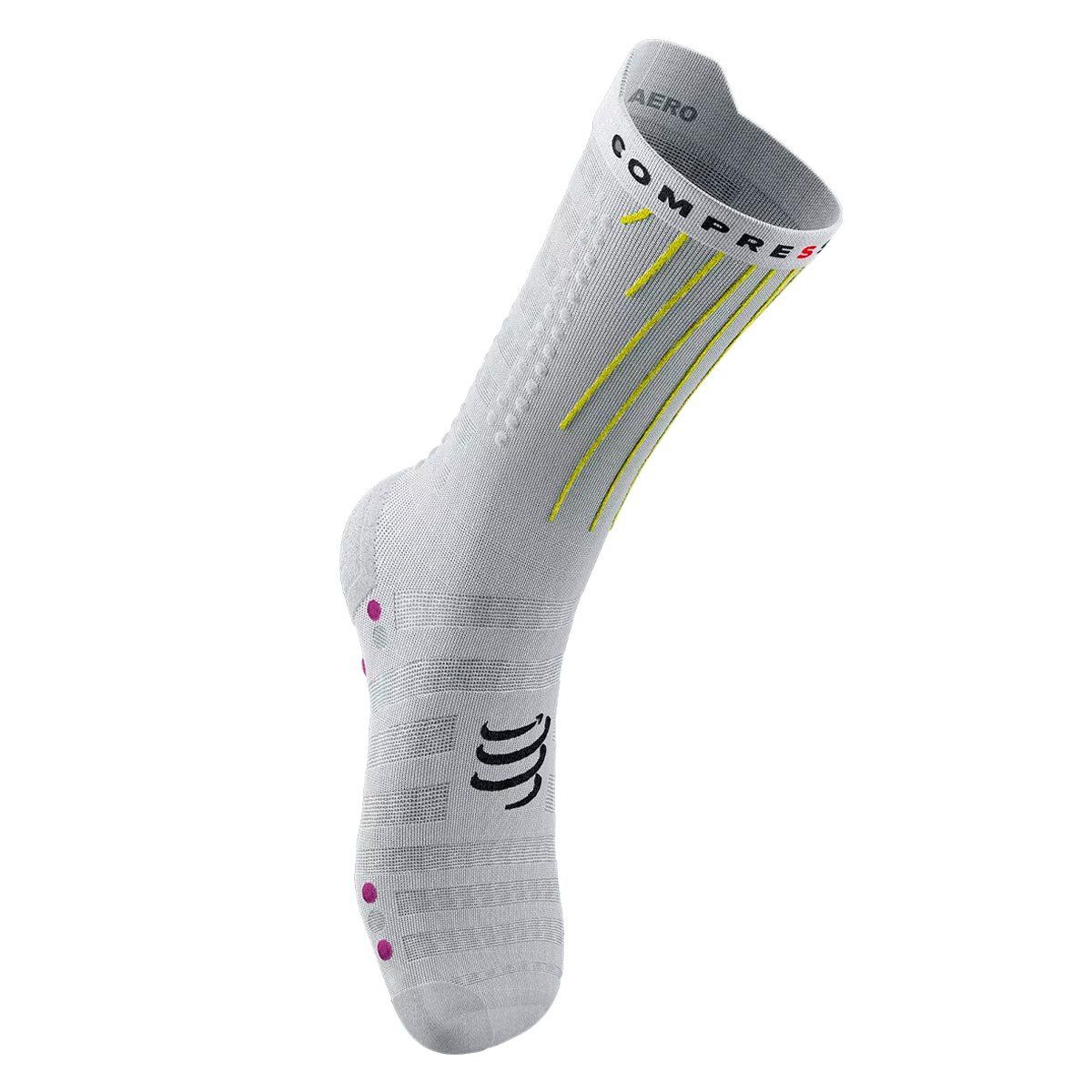 COMPRESSPORT - Calcetín Aero Socks Bike Blanco