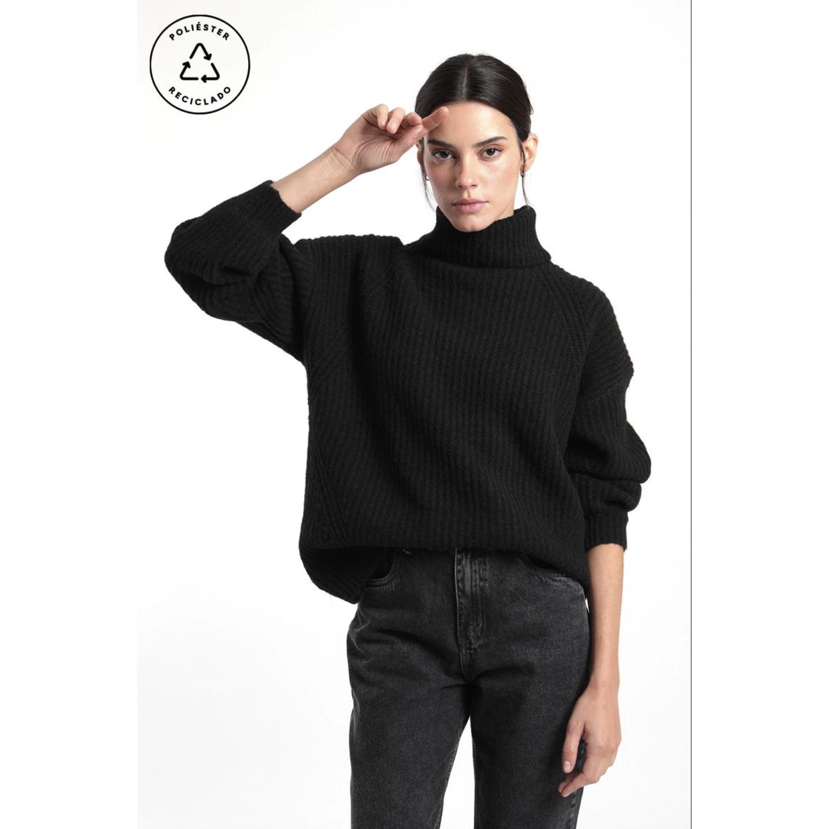 FROENS - Chaleco mujer Margot negro - Poliéster reciclado