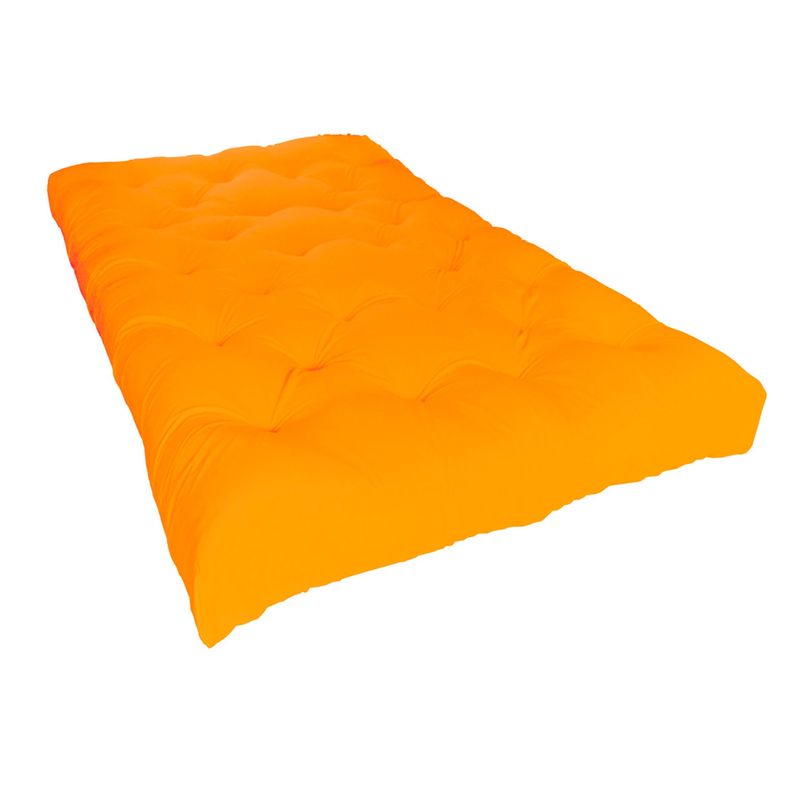 FUTONES Y MUEBLES - Colchón Futón 1,5 Plazas Naranja