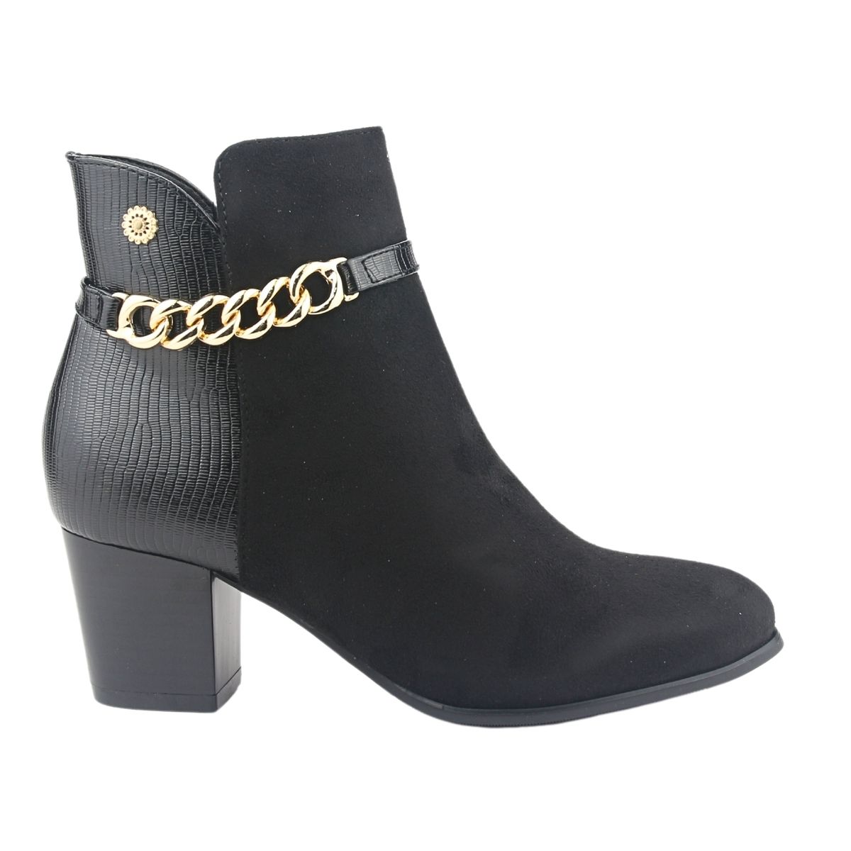 CHALADA - Botin Mujer Negro Casual Chalada Costa-1
