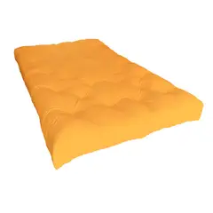 FUTONES Y MUEBLES - Colchón Futón 1,5 Plazas Mostaza