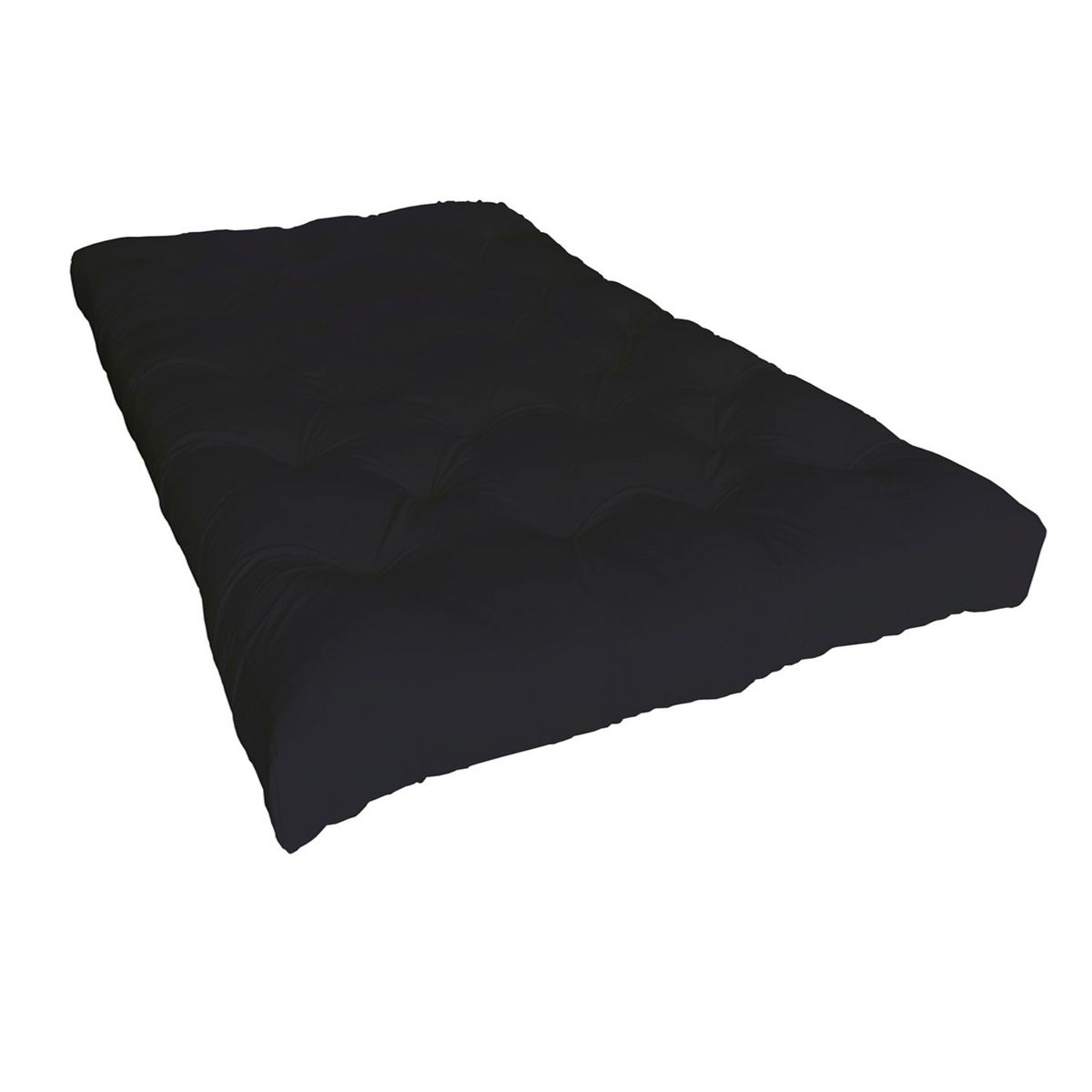 FUTONES Y MUEBLES - Colchón Futón 1,5 Plazas Negro