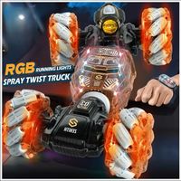 Todo Terreno RC Acrobático 4X4 Controlado por Gestos y Joystick Luces RGB Efecto Spray Doble cara