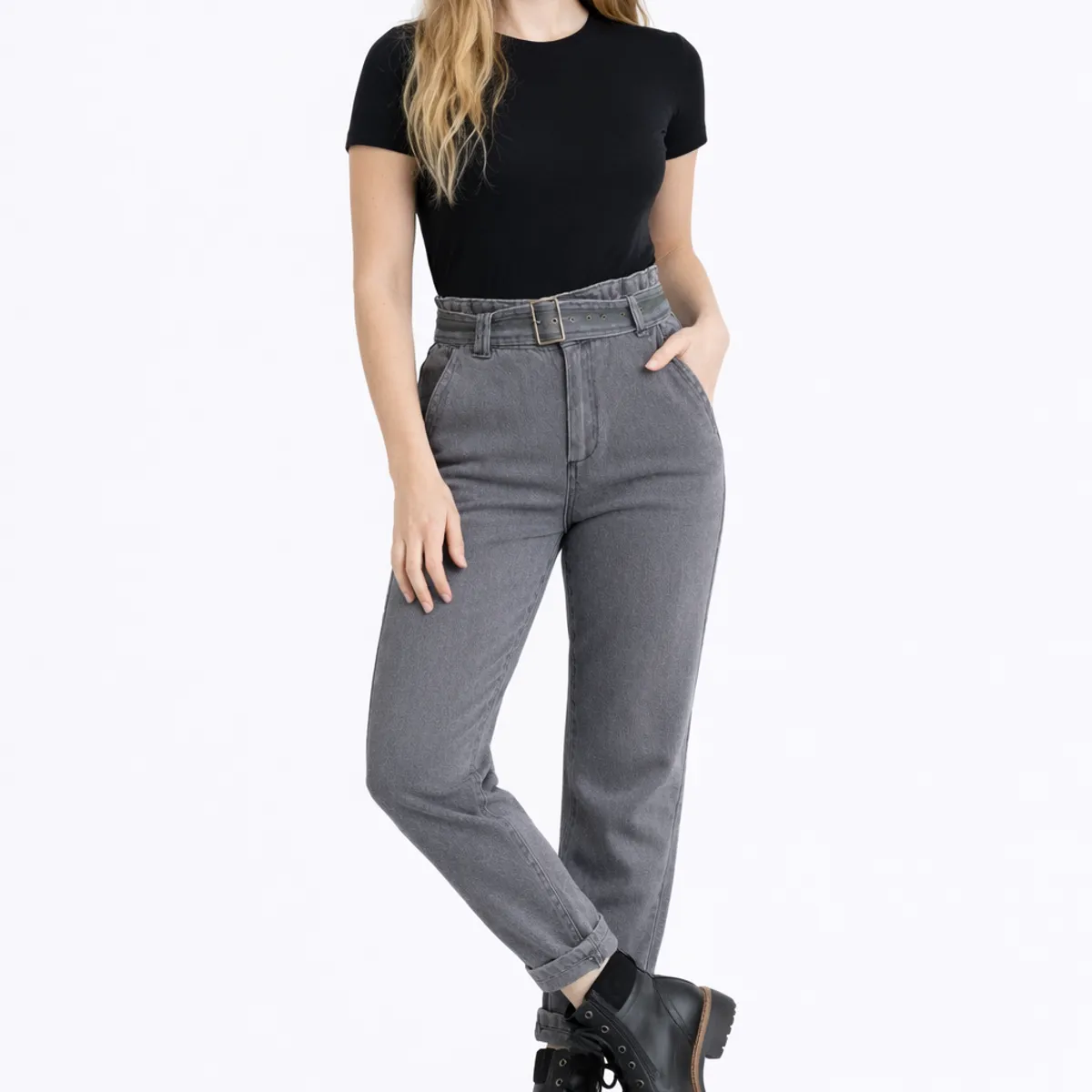 LA MONA LUISA - Jeans Guadalupe Gris - La Mona Luisa