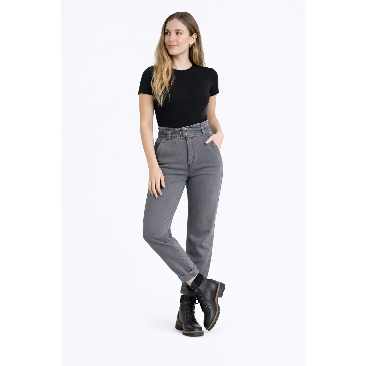 LA MONA LUISA - Jeans Guadalupe Gris - La Mona Luisa