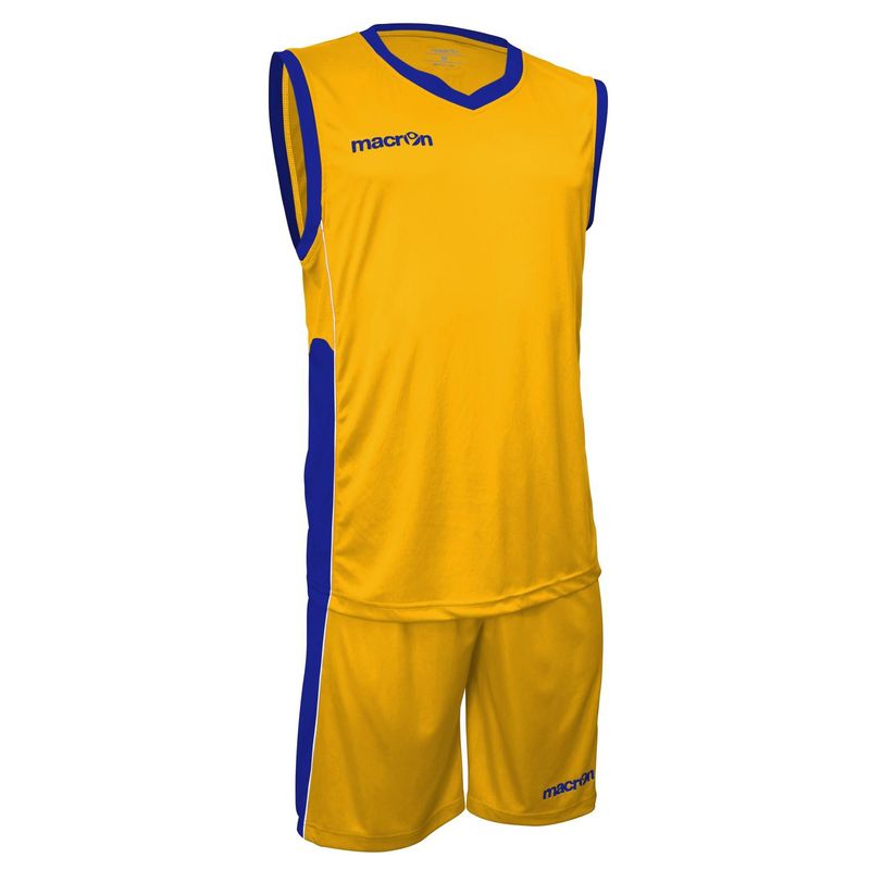 MACRON - Uniforme de Básquetbol Macron Turin Amarillo-Azulino