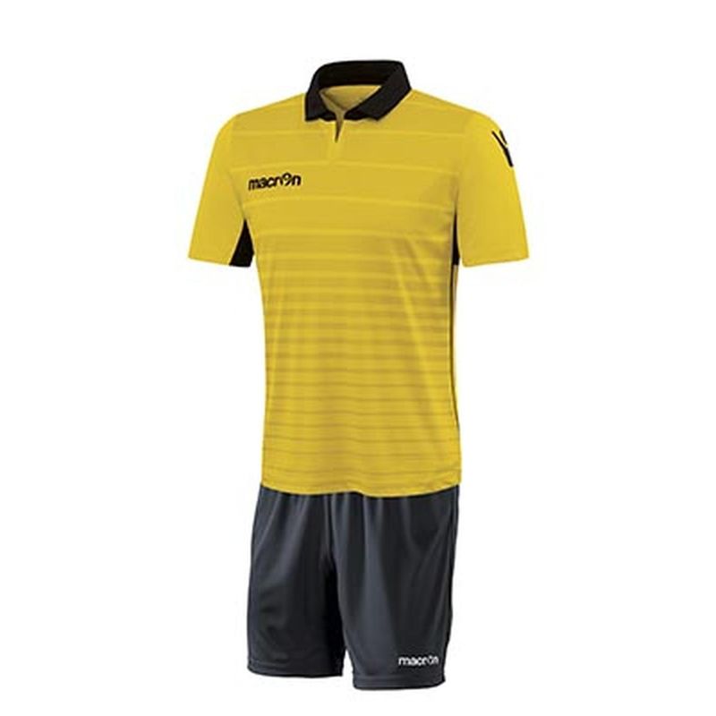 MACRON - Uniforme Fútbol Tabit Niños Macron Amarillo-Negro
