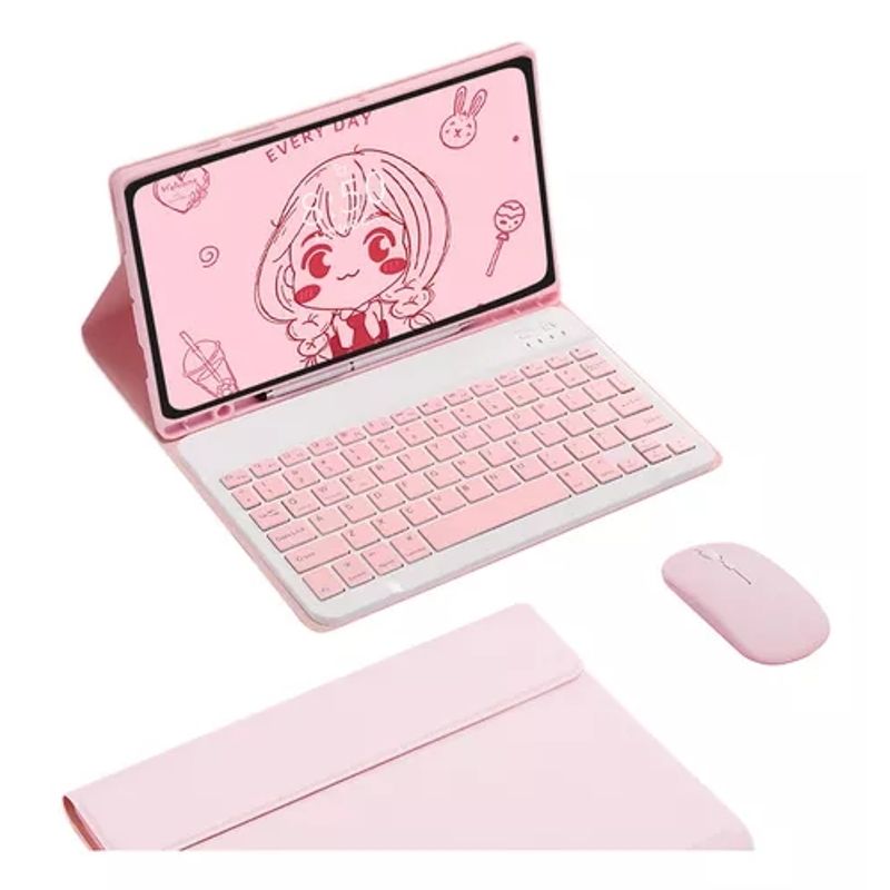 GENERICO - Funda Teclado Mouse Para Samsung Galaxy Tab A7 10.4 Sm-t500