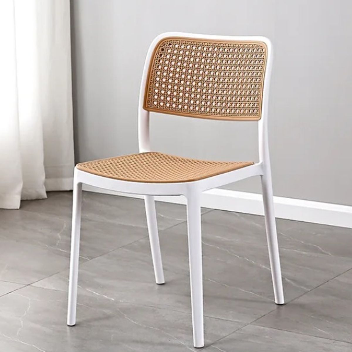 CORI CORI - Comedor Mesa Expandible 100 - 140 - 180CMS + 4 sillas Delta Blanco