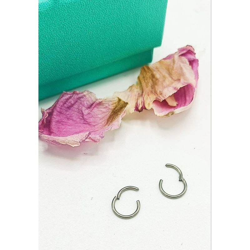 ELBAULDEJUMA - Argollas Clicker 6mm 20g Acero Quirurgico Plateadas Ligeras